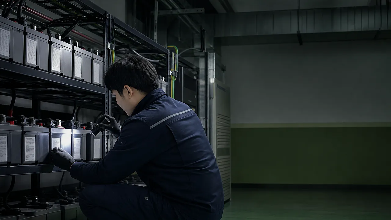 납축전지 구조 현장 확인 이미지