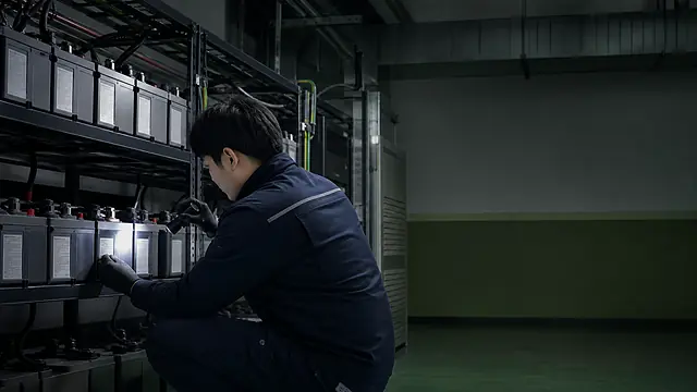 배터리 병렬 연결 현장 확인 이미지