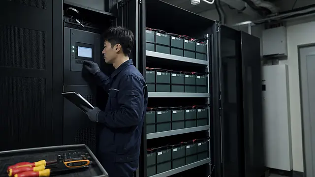 UPS 배터리 교체 가이드 현장 확인 이미지
