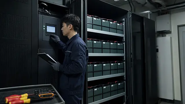 UPS 배터리 수명 현장 확인 이미지