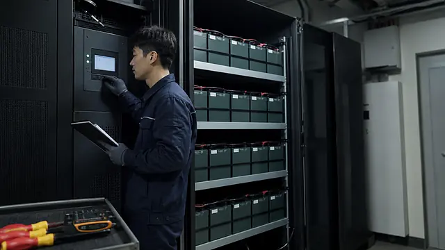 UPS 배터리 온도 관리 현장 확인 이미지
