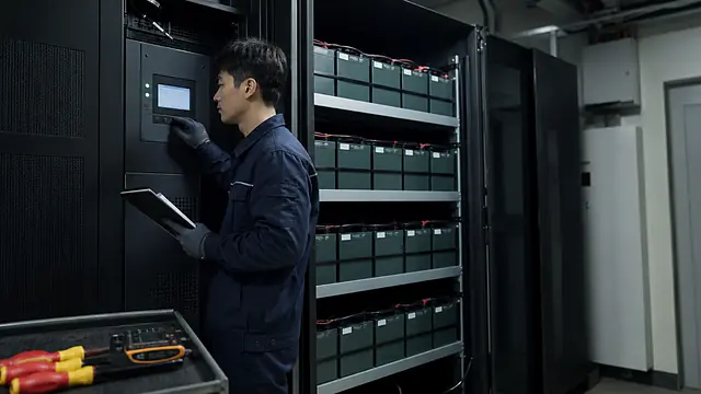UPS 배터리 팽창 원인 현장 확인 이미지