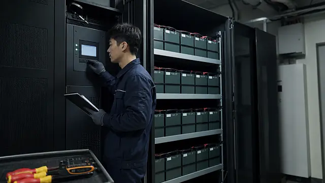 UPS 배터리 교체 준비 현장 확인 이미지