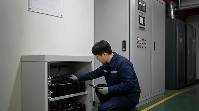 화재수신기 예비전원 경고 현장 확인 이미지