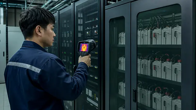데이터센터 UPS 배터리 관리 현장 확인 이미지