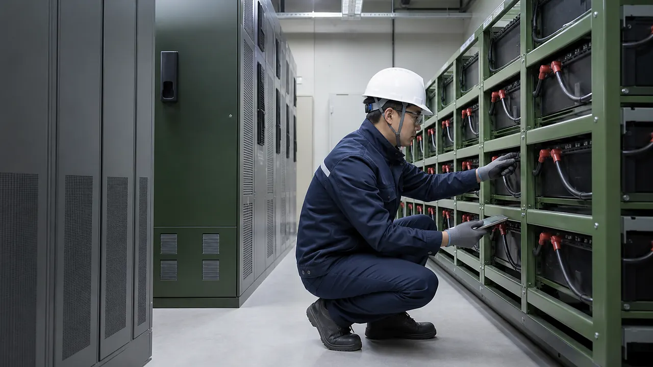 네트워크 장비 UPS 배터리 현장 확인 이미지