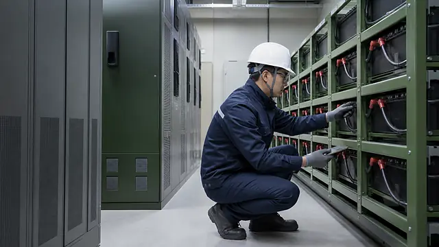 제어반 배터리 안전 점검 현장 확인 이미지