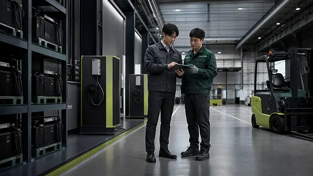 물류센터 UPS 배터리 현장 확인 이미지