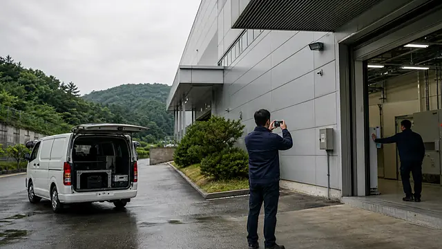 용인 물류센터 배터리 교체 준비 현장 확인 이미지