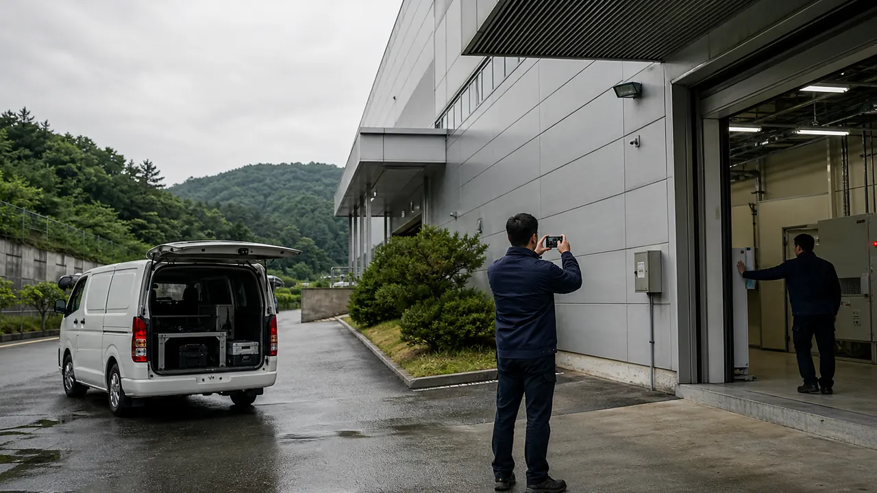 기흥구 UPS 배터리 교체 준비 현장 확인 이미지