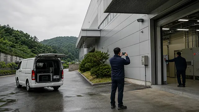 용인 배터리 설치 주차 동선 현장 확인 이미지